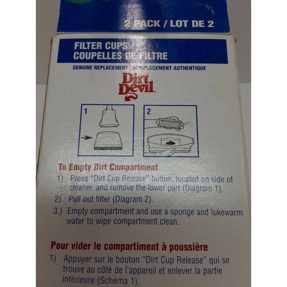 Dirt Devil Filter F19 F-19 3201082000 Cordless Broom Vac Model BV2010 - Picture 9 of 12